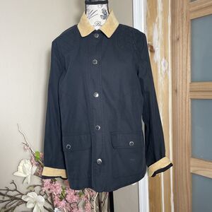 Polo Ralph Lauren Navy Blue Derby Vintage Cotton Blue Jacket Size L